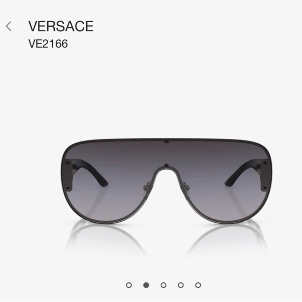 Versace ve2166 Preowned Authentic Woman Pale Gold Luxury Sunglasses